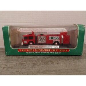 1999 Hess Miniature Fire Truck Hess Truck